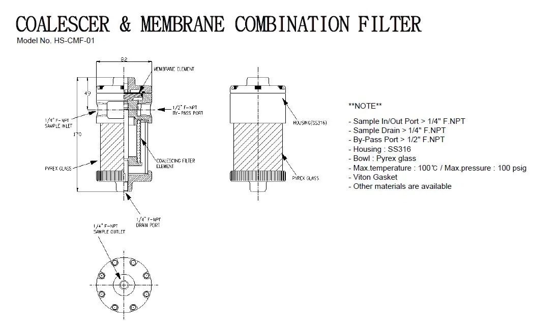 Coalescer & Membrane Combination Filter — photo 2